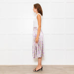 Stella McCartney Multicoloured Pleated Metallic Skirt