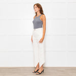 Loewe White Pointy Ankle Hem Denim Trousers