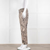 Etro Beige Black Cotton Floral Paisley Trousers