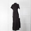 ME + EM Black Cotton Tiered Dress