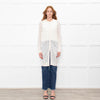 Zadig & Voltaire Cream Cotton Blend Long Fine Cardigan