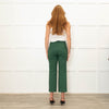 Tibi Green Straight Leg Trousers