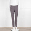 Pinko Black Pink Cream Micro Geometric Print Trousers