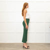 Tibi Green Straight Leg Trousers