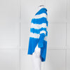 Equipment Royal Blue Silk Tie Dye Shirt