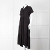ME + EM Black Cotton Tiered Dress