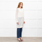 Zadig & Voltaire Cream Cotton Blend Long Fine Cardigan