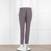 Pinko Black Pink Cream Micro Geometric Print Trousers