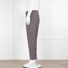 Pinko Black Pink Cream Micro Geometric Print Trousers