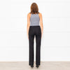 Joseph Dark Brown Cotton Blend Straight Leg Trousers