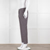 Pinko Black Pink Cream Micro Geometric Print Trousers