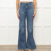Red Valentino Blue Denim Front Pocket Flared Jeans