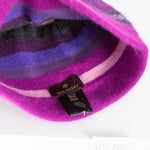 Mulberry Pom Pom Fair Isle Knit Hat