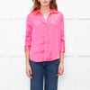 L'Agence Neon Pink Silk Shirt