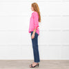 L'Agence Neon Pink Silk Shirt