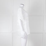 Vince White Linen Shortsleeve Top