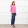 L'Agence Neon Pink Silk Shirt
