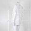 Vince White Linen Shortsleeve Top