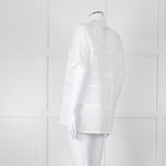 Vince White Linen Shortsleeve Top