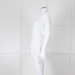 Vince White Linen Shortsleeve Top