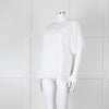 Vince White Linen Shortsleeve Top