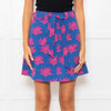 Fabienne Chapot Blue Pink Palm Tree Print Skirt