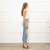 AG Pale Blue Aged Look Wide Leg Jeans