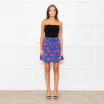 Fabienne Chapot Blue Pink Palm Tree Print Skirt