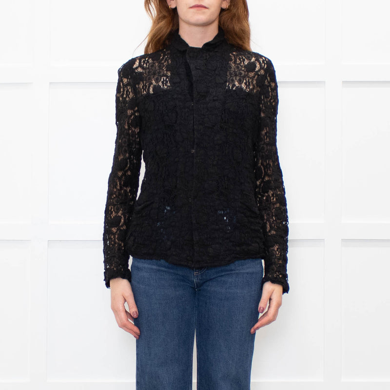 Comme Des Garcons Black Lace Jacket