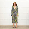 Proenza Schouler Small Yellow And Black Floral Print Dress