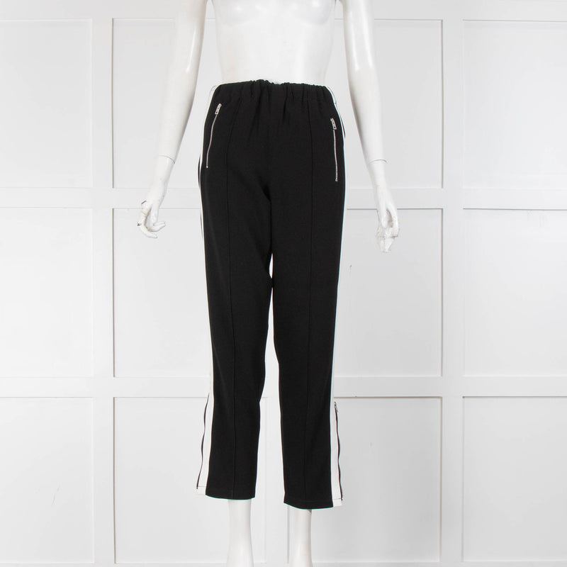 Rag & Bone Black White Side Strap Joggers