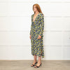 Proenza Schouler Small Yellow And Black Floral Print Dress