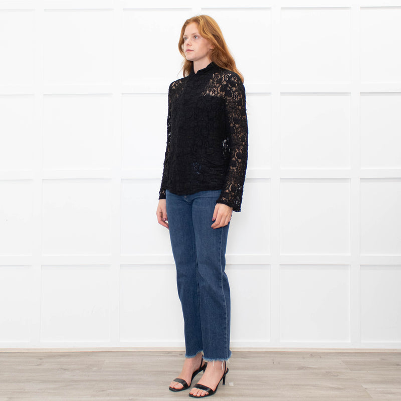 Comme Des Garcons Black Lace Jacket