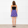 Fabienne Chapot Blue Pink Palm Tree Print Skirt
