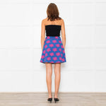 Fabienne Chapot Blue Pink Palm Tree Print Skirt
