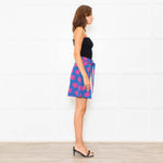 Fabienne Chapot Blue Pink Palm Tree Print Skirt