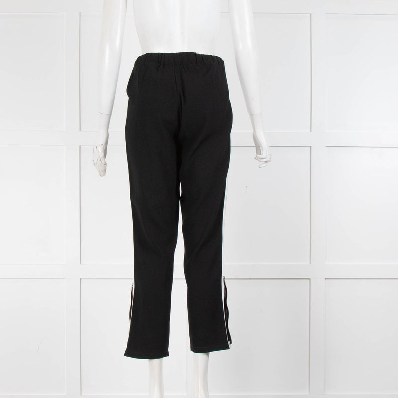 Rag & Bone Black White Side Strap Joggers