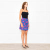 Fabienne Chapot Blue Pink Palm Tree Print Skirt