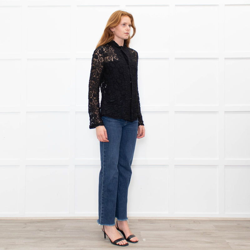Comme Des Garcons Black Lace Jacket