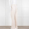 Carolina Herrera Cream Cotton Side Zip Trousers