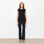 Stella McCartney Black Fringe Detail Sleeveless Top