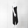 MM6 Maison Margiela Black One Shoulder Asymmetric Dress