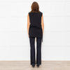 Stella McCartney Black Fringe Detail Sleeveless Top
