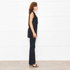 Stella McCartney Black Fringe Detail Sleeveless Top