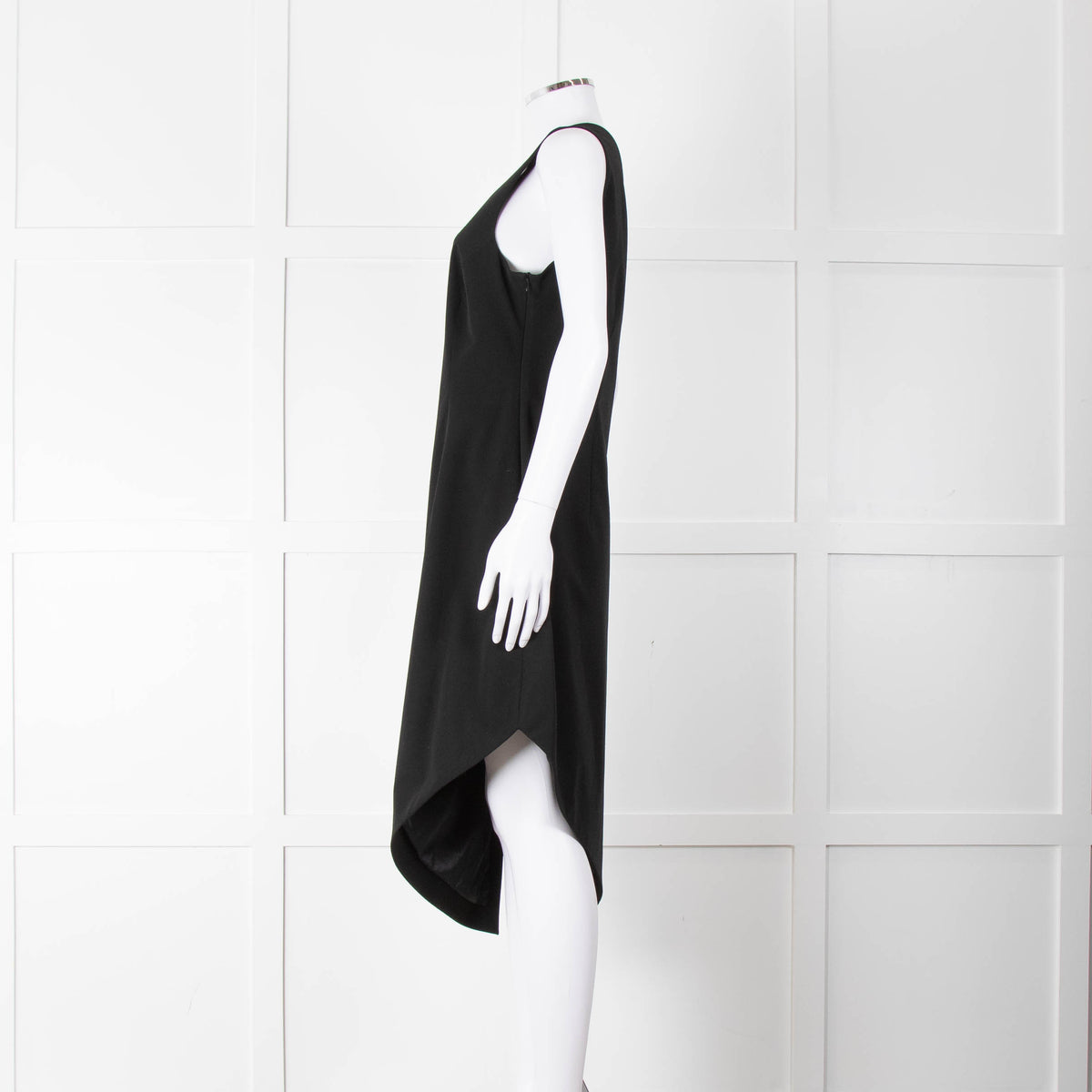 MM6 Maison Margiela Black One Shoulder Asymmetric Dress