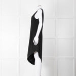 MM6 Maison Margiela Black One Shoulder Asymmetric Dress