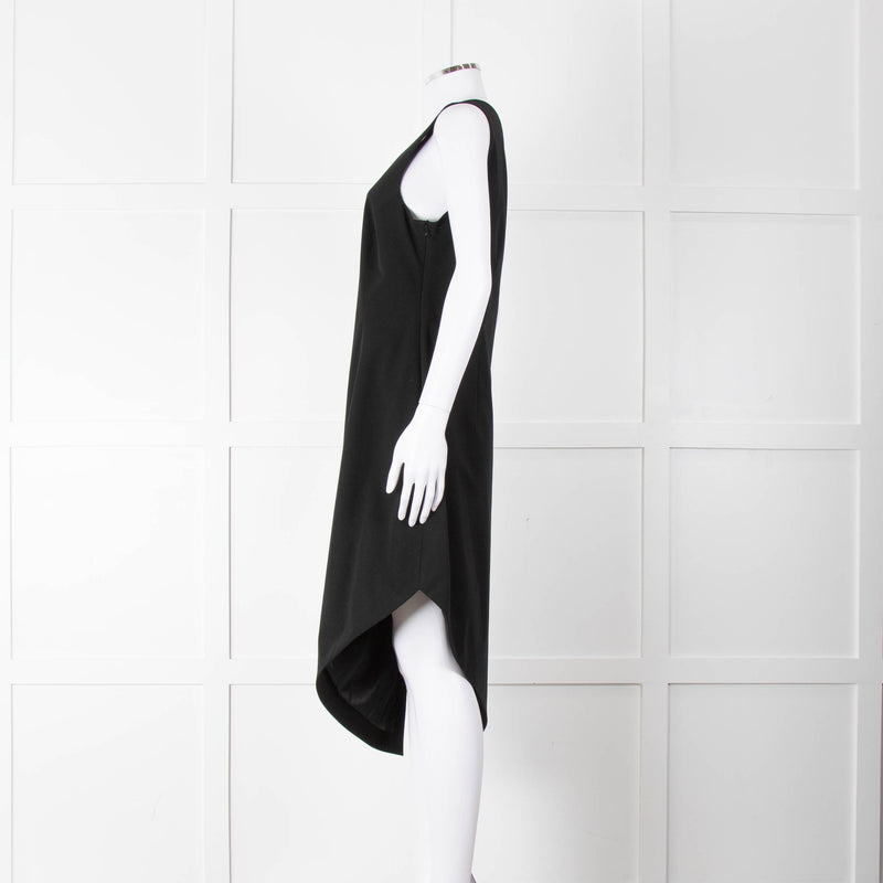 MM6 Maison Margiela Black One Shoulder Asymmetric Dress
