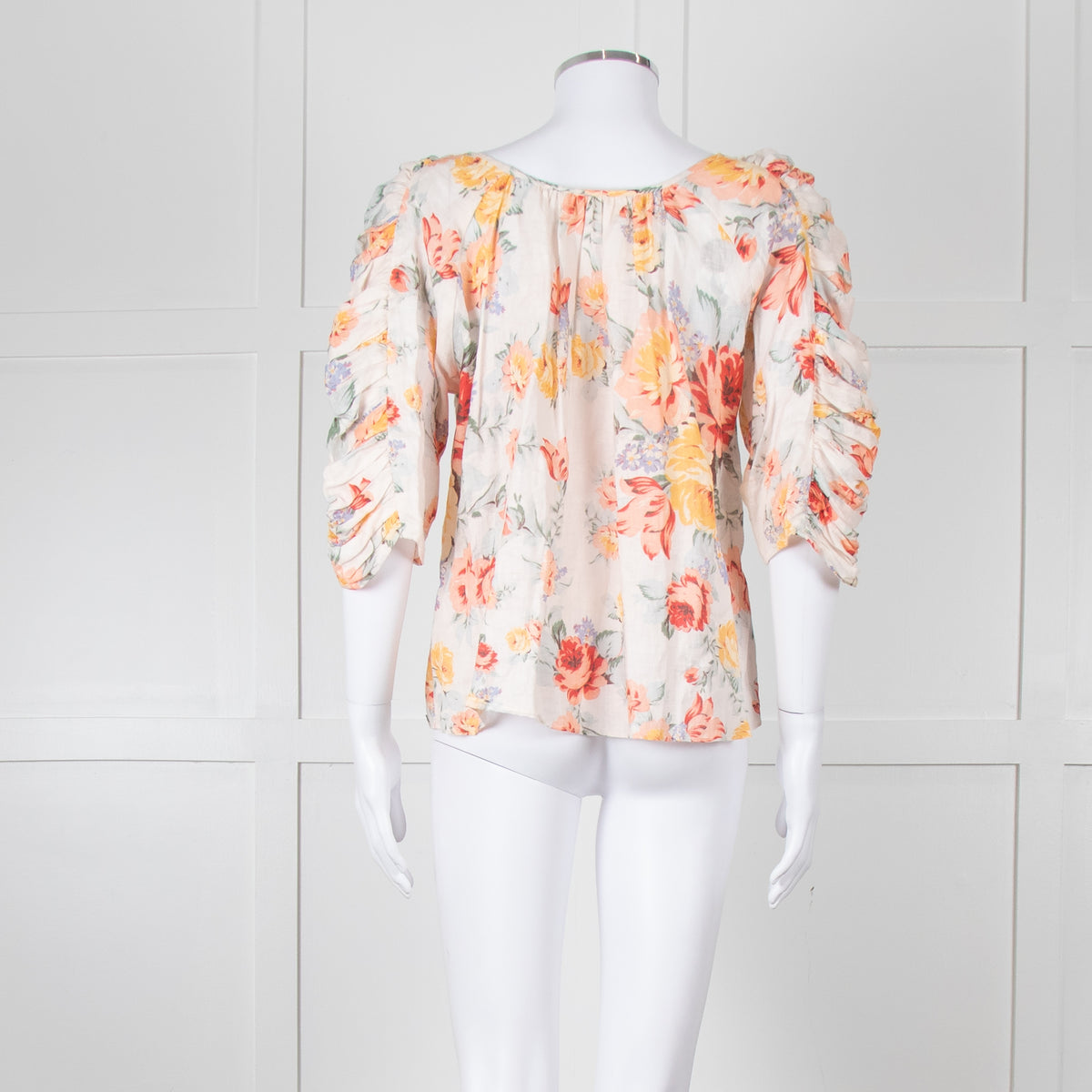 Apiece Apart Yellow Floral Top