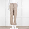 Fabiana Filippi Beige Draw String Cotton Blend Trousers
