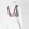Varley Brown Cream Pink Camouflage Bra Top
